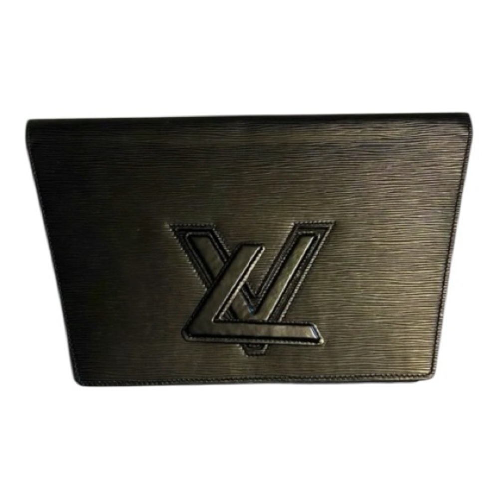 Louis Vuitton Textured Black Clutch